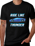 Ride Like Thunder Graphic Tee - Black
