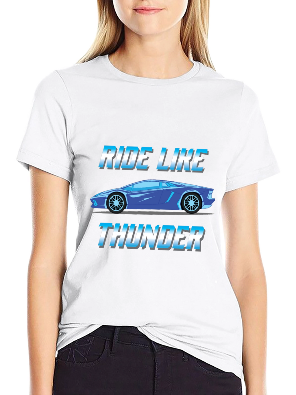 Ride Like Thunder Graphic Tee - Black