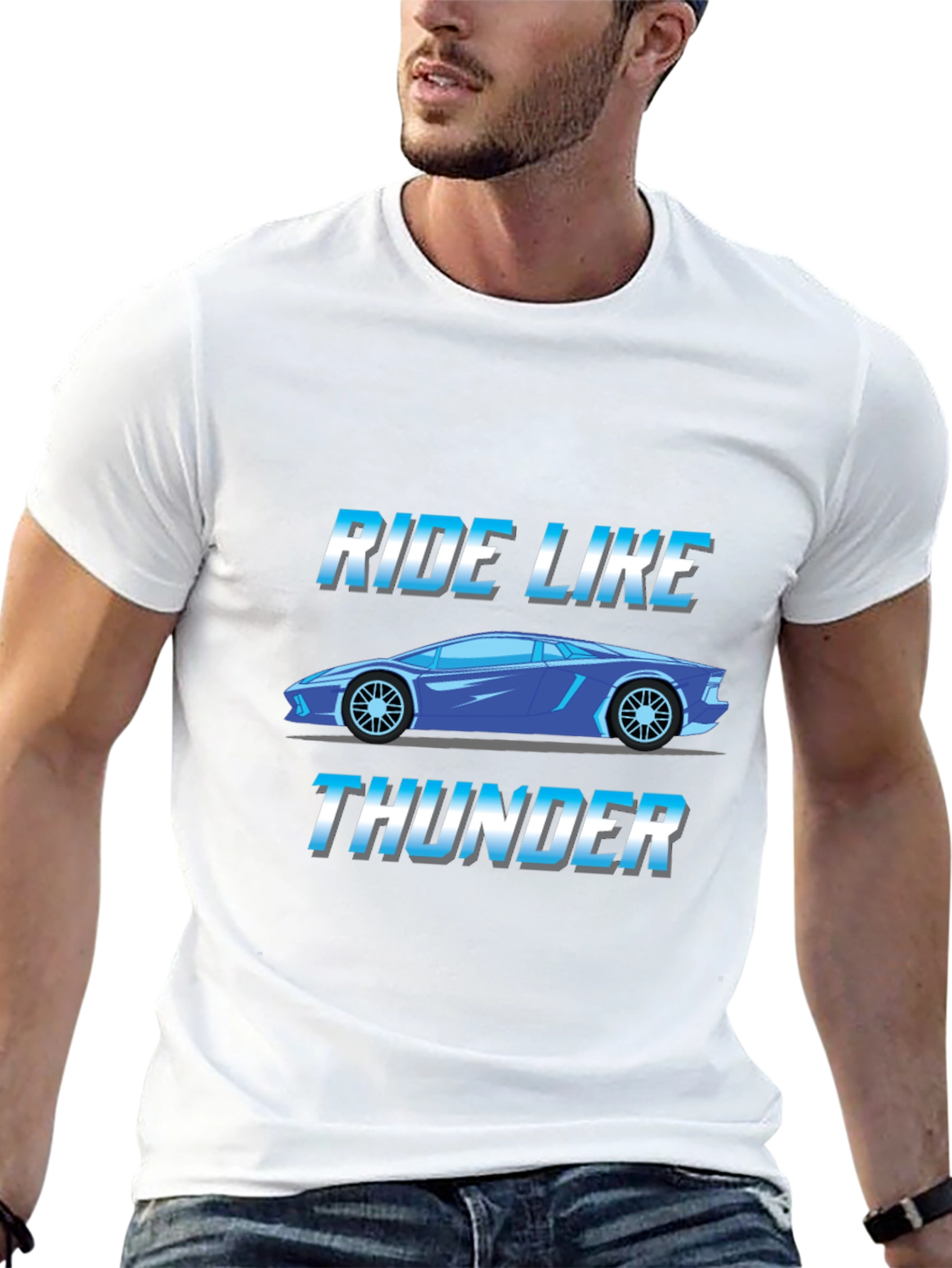 Ride Like Thunder Graphic Tee - Black