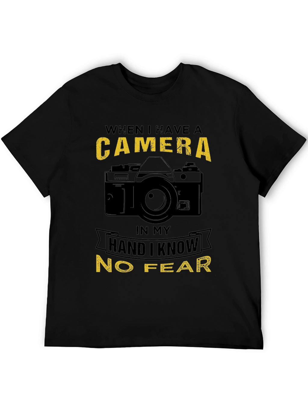 Camera Lover T-Shirt - No Fear Photographer Tee