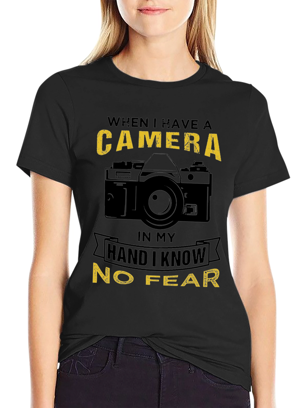 Camera Lover T-Shirt - No Fear Photographer Tee