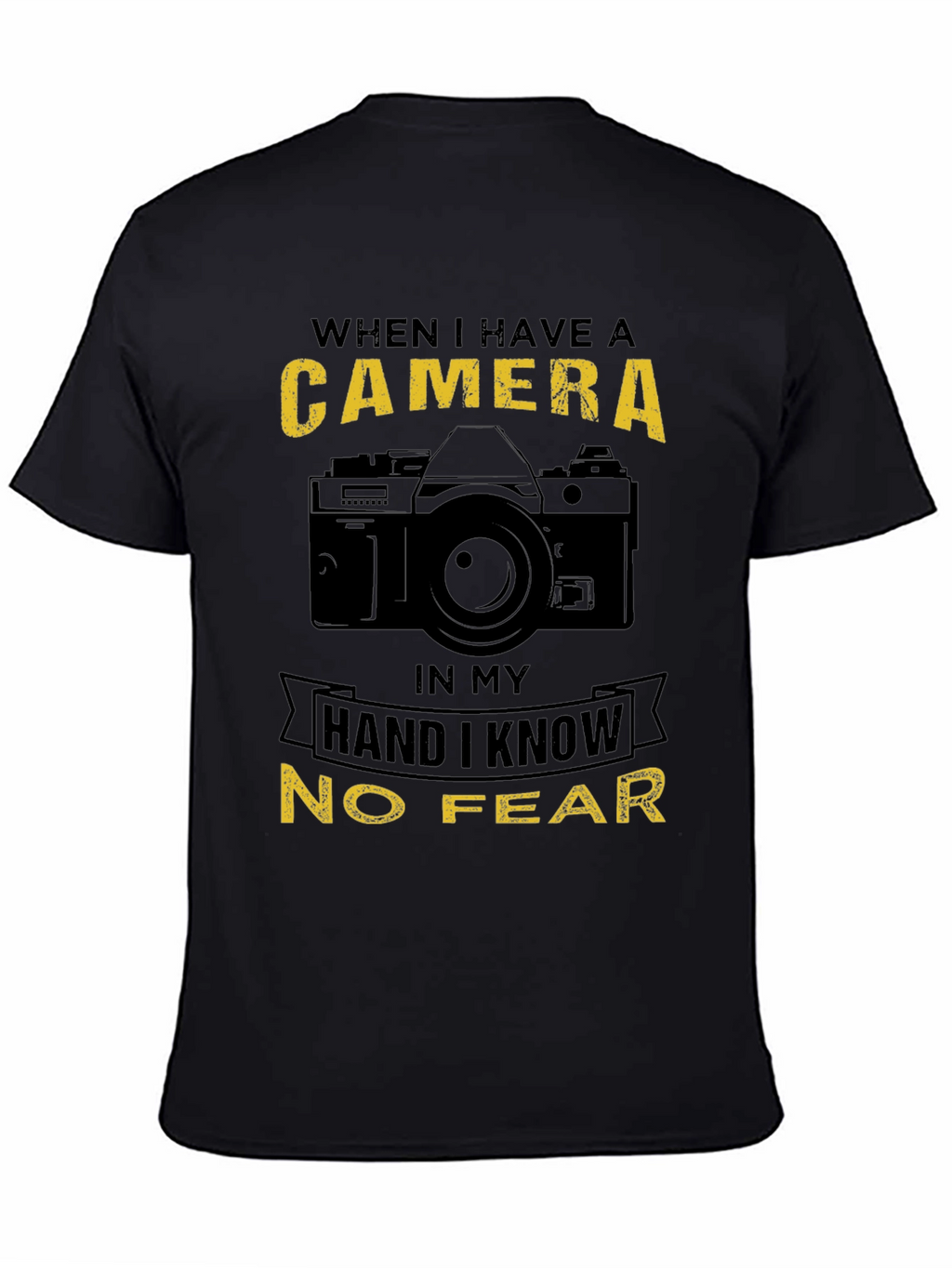 Camera Lover T-Shirt - No Fear Photographer Tee