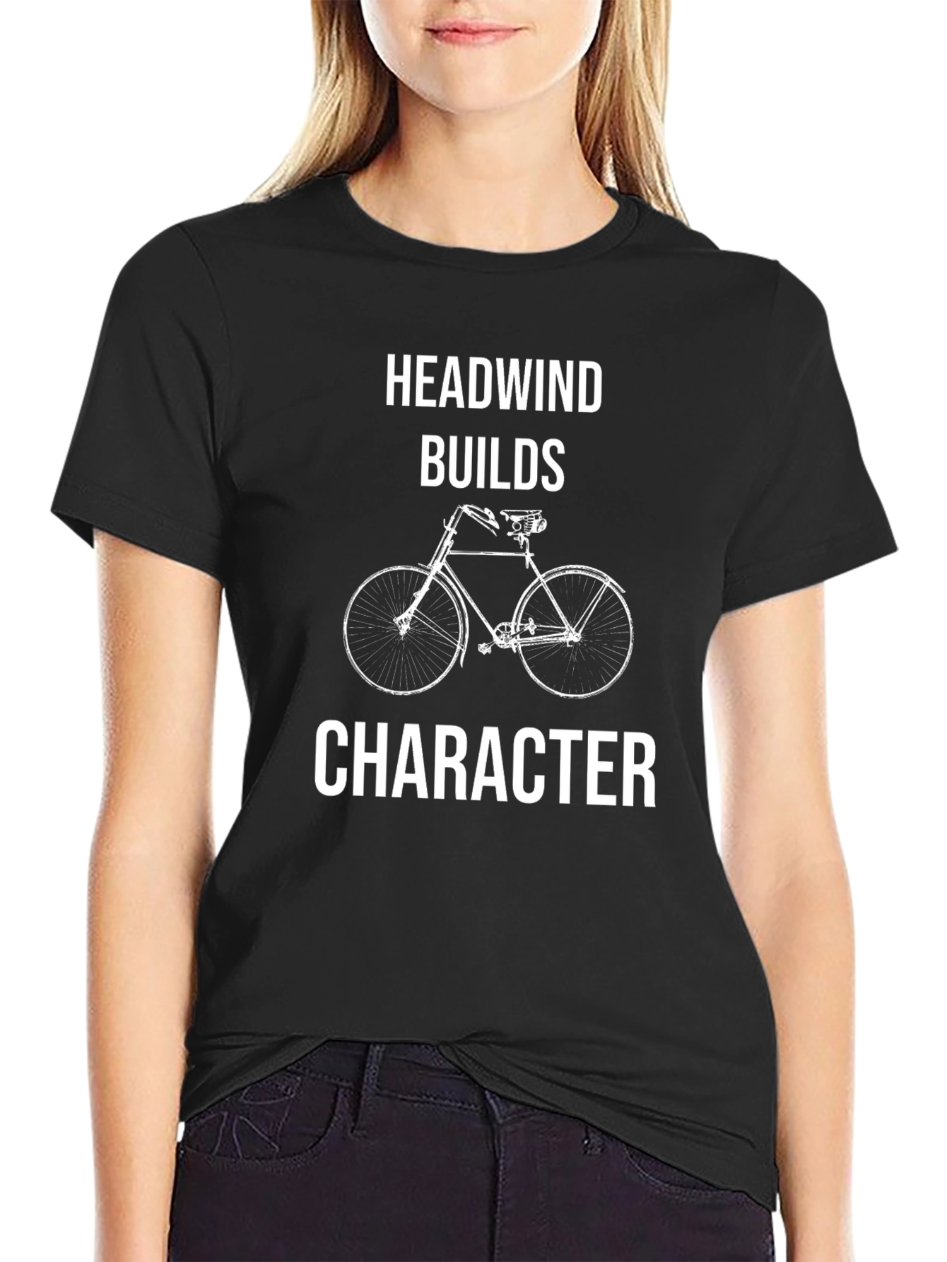 Headwind Builds Character Bike Graphic Tee