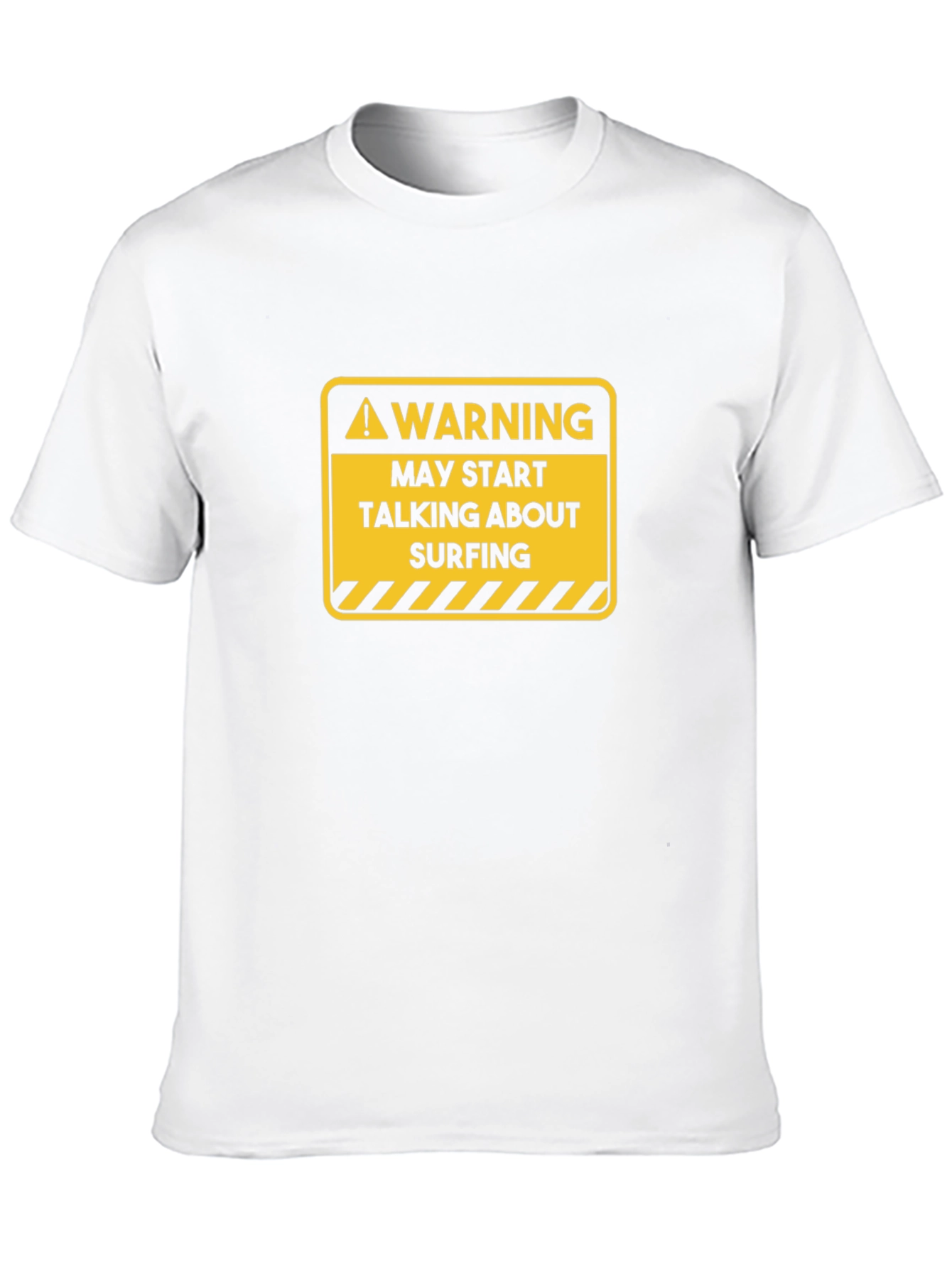 Warning Surfing T-Shirt -  Humorous Graphic Tee