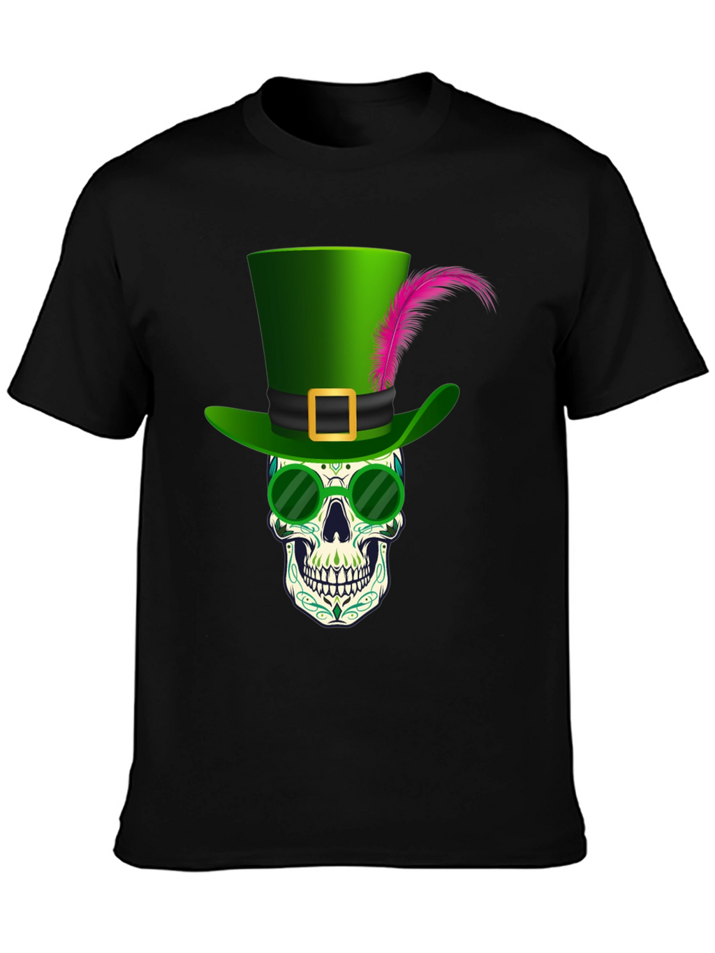 St. Patricks Day Skull Graphic Tee