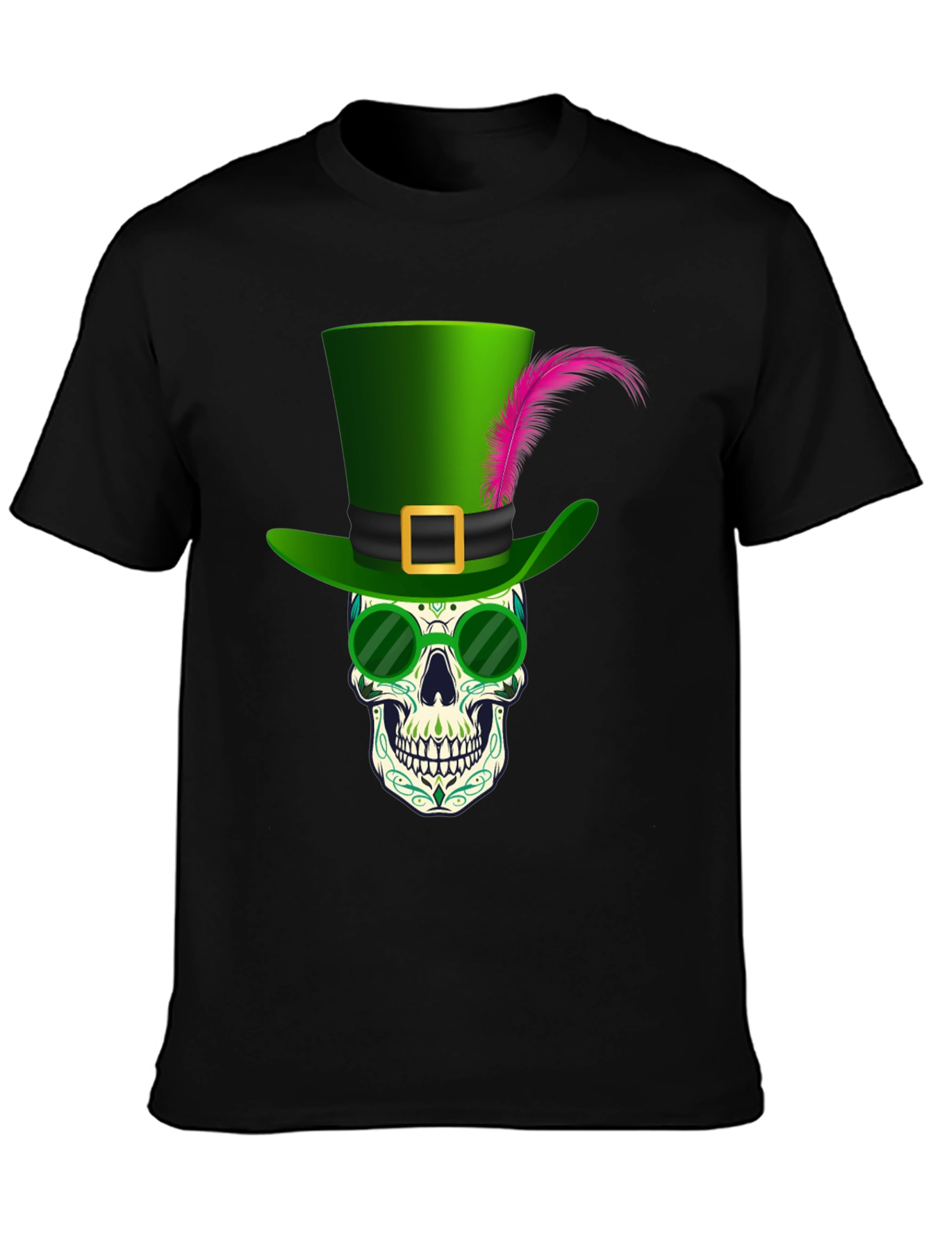 St. Patricks Day Skull Graphic Tee
