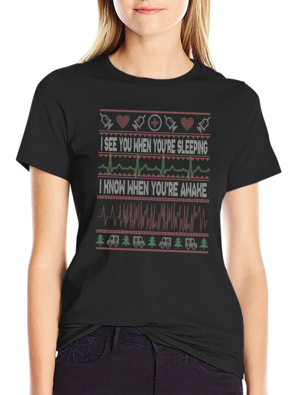 Nurse Ugly Christmas Sweater T-Shirt