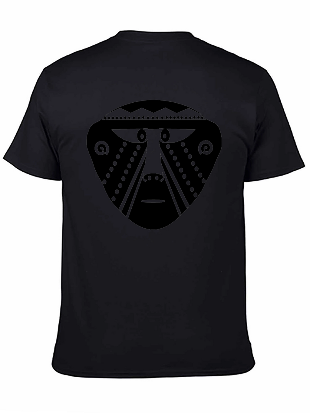 Tribal Mask Graphic Black T-Shirt