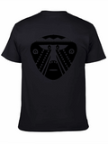 Tribal Mask Graphic Black T-Shirt