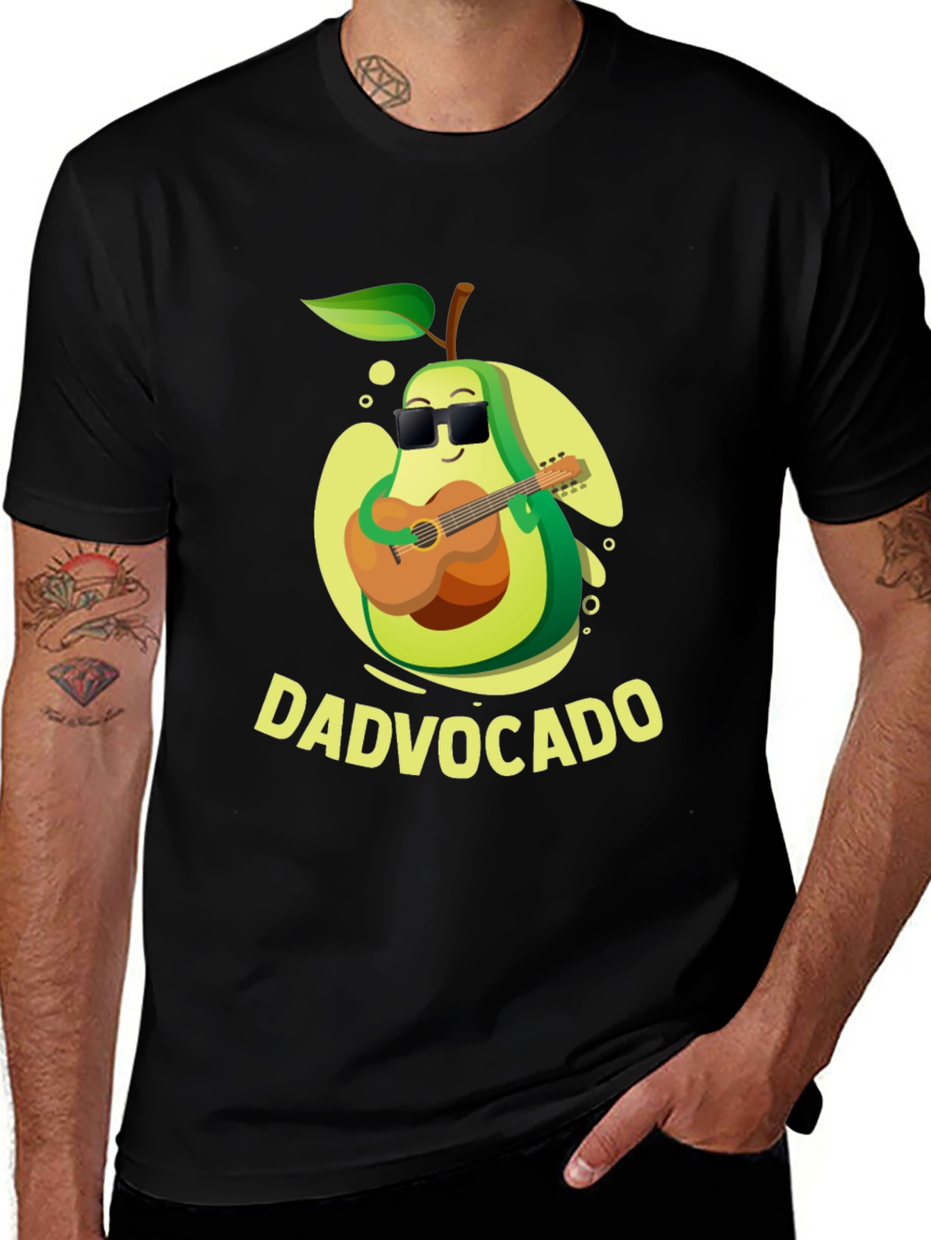 DadVocado Guitar Player T-Shirt