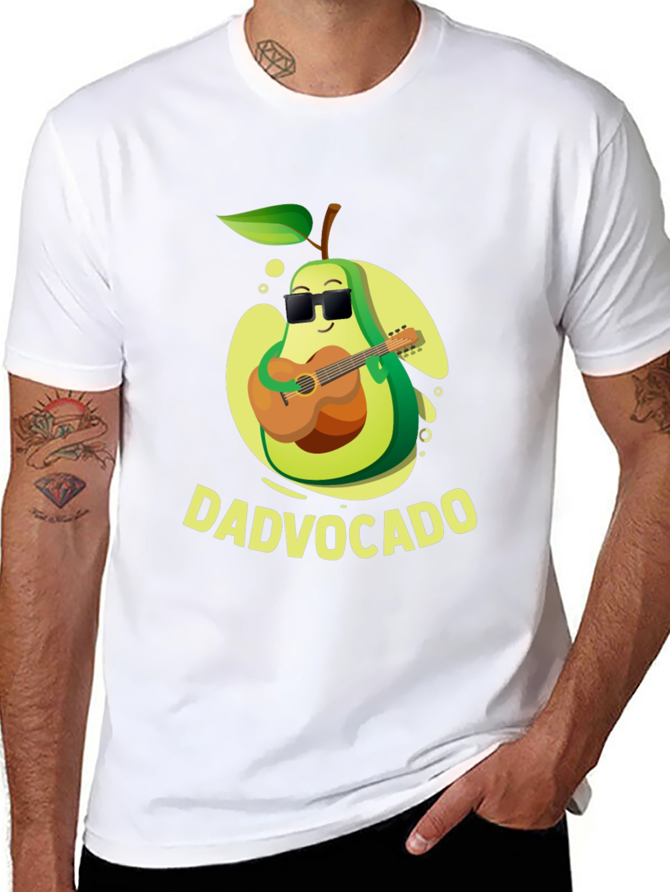 DadVocado Guitar Player T-Shirt