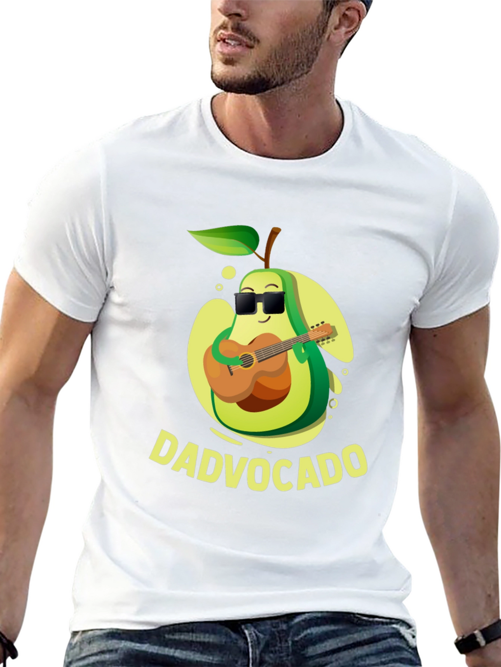 DadVocado Guitar Player T-Shirt