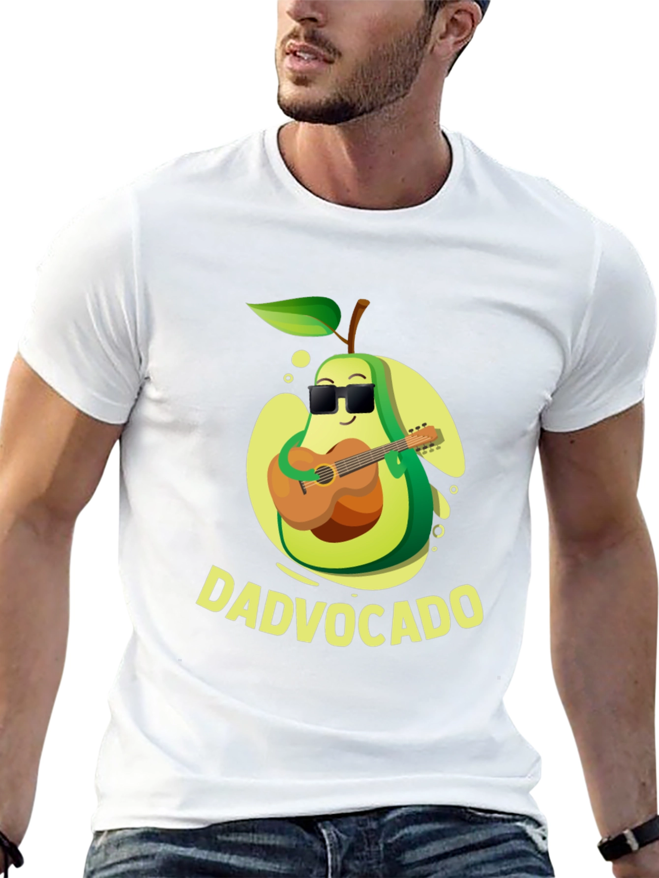 DadVocado Guitar Player T-Shirt