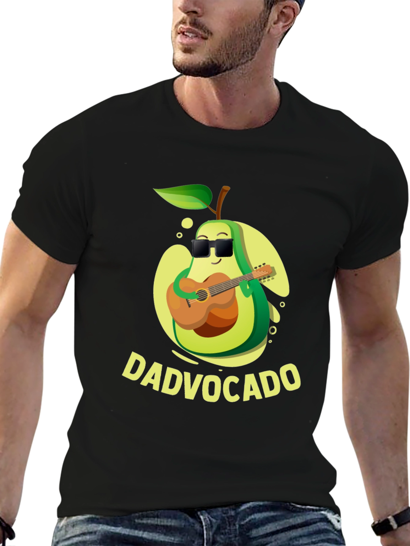 DadVocado Guitar Player T-Shirt