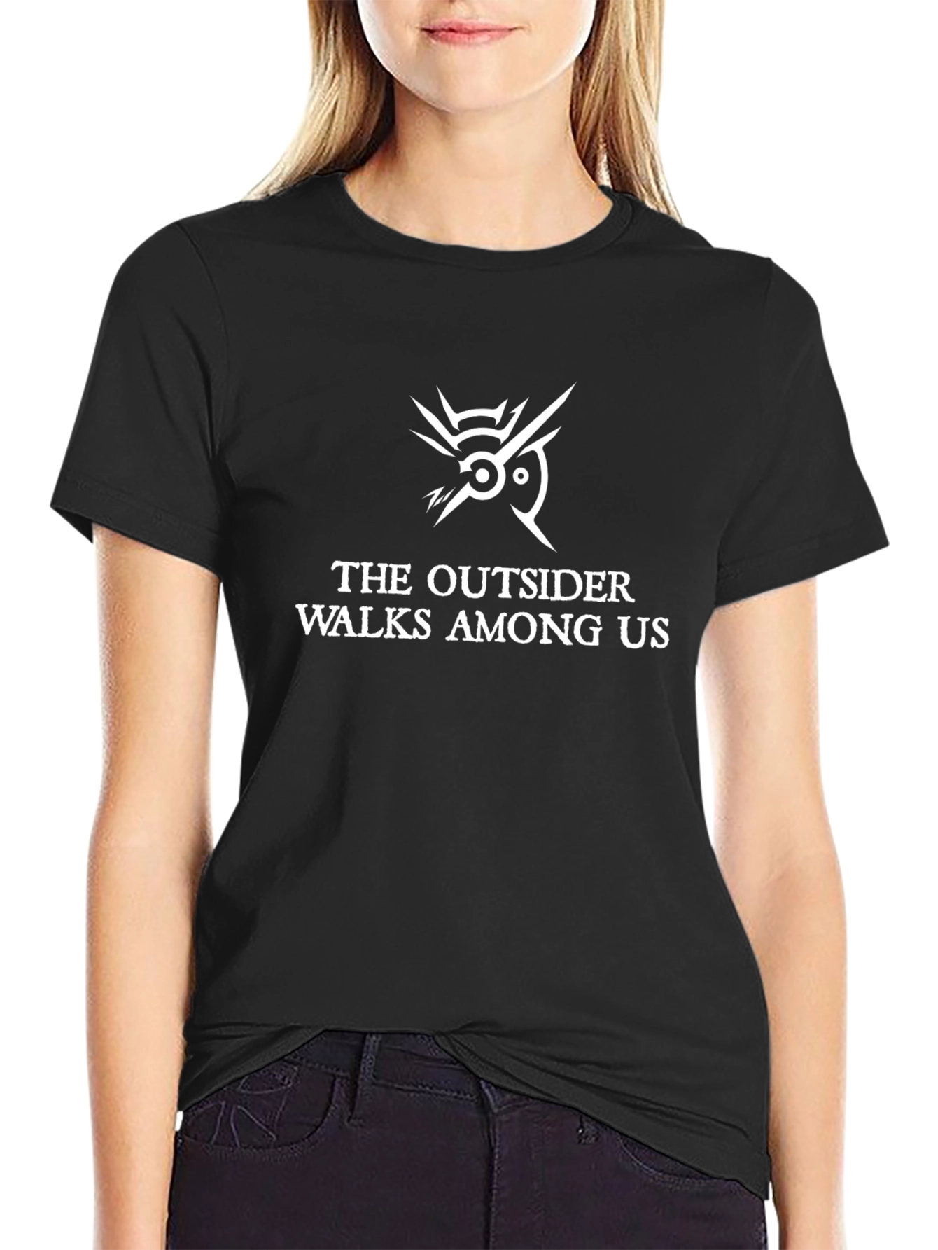 The Outsider Walks Among Us Black T-Shirt