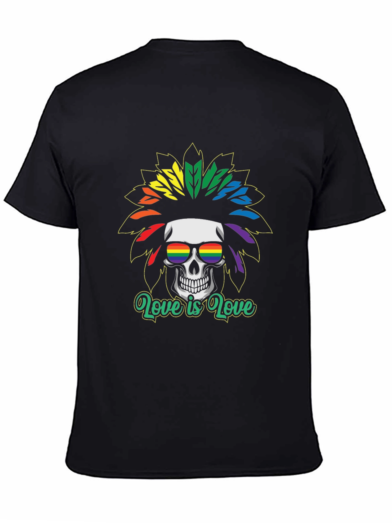 LGBT Skull T-Shirt - Love is Love Tee