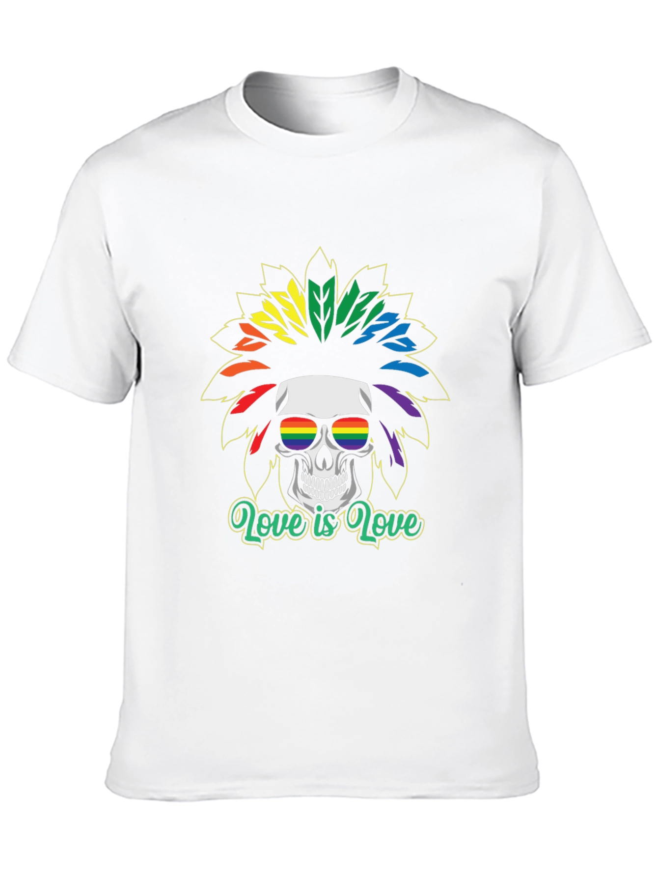 LGBT Skull T-Shirt - Love is Love Tee