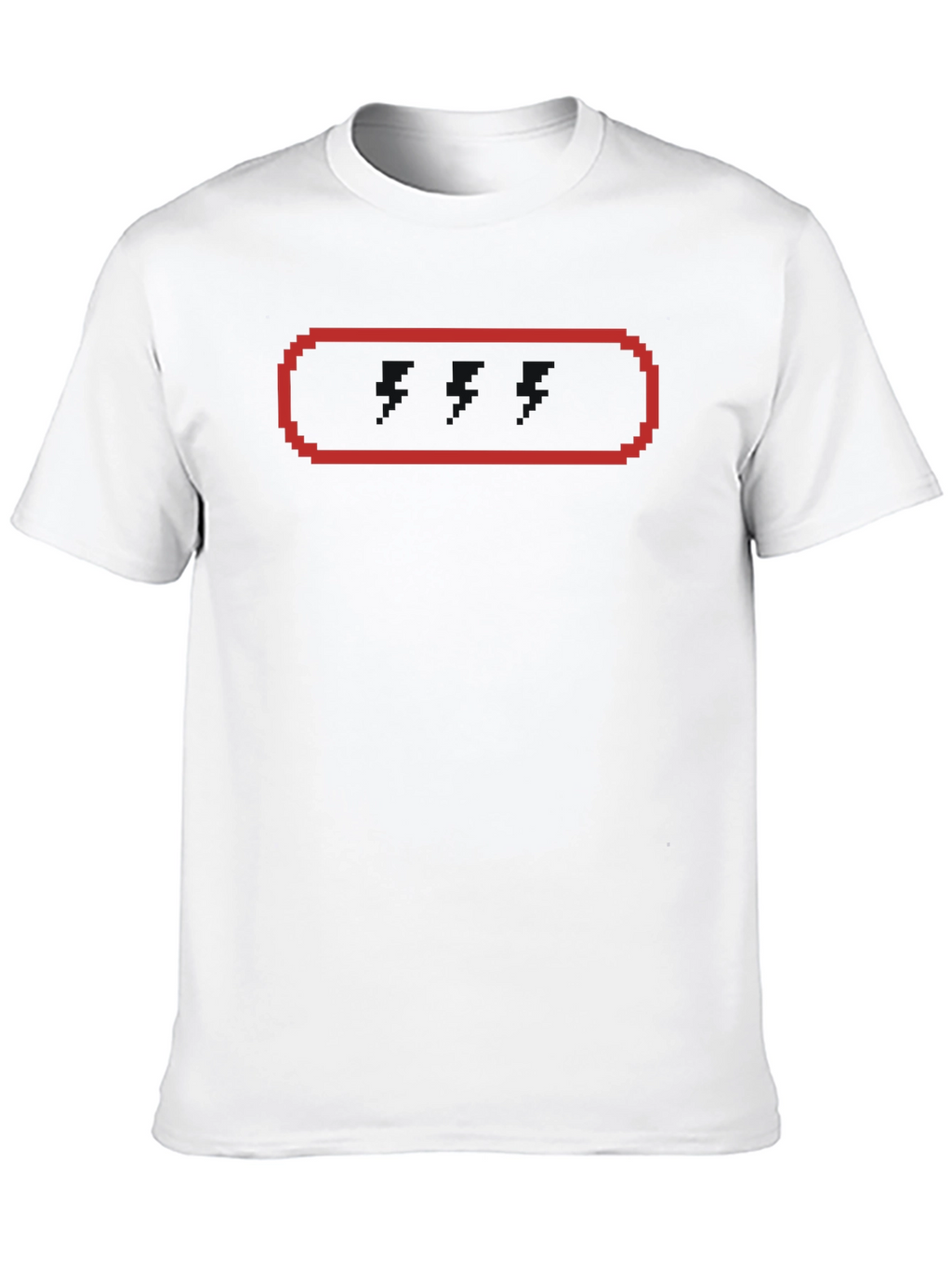 Pixel Rectangle T-Shirt - Black Tee with Retro Graphic
