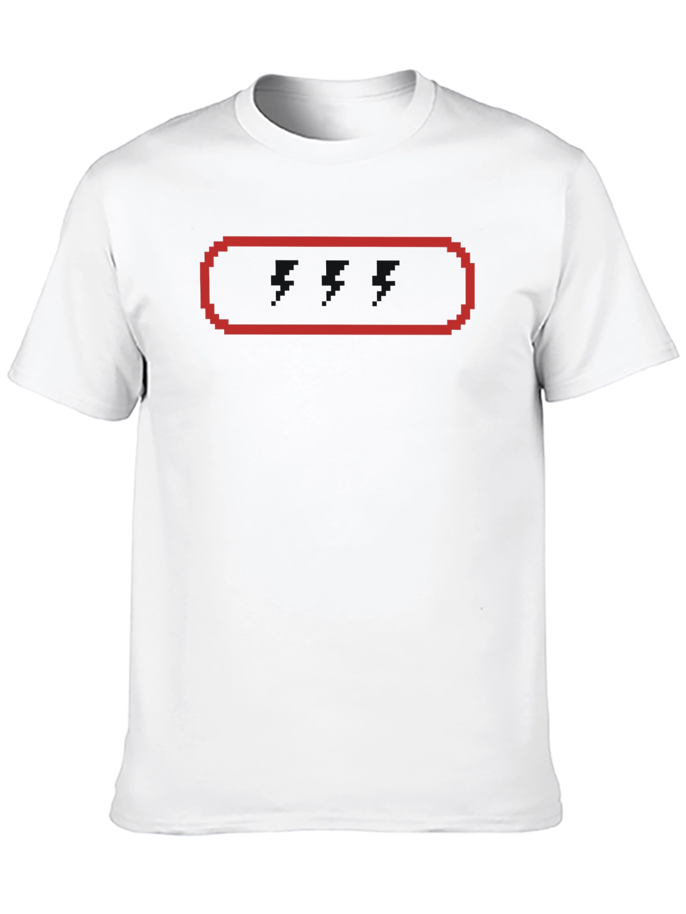 Pixel Rectangle T-Shirt - Black Tee with Retro Graphic