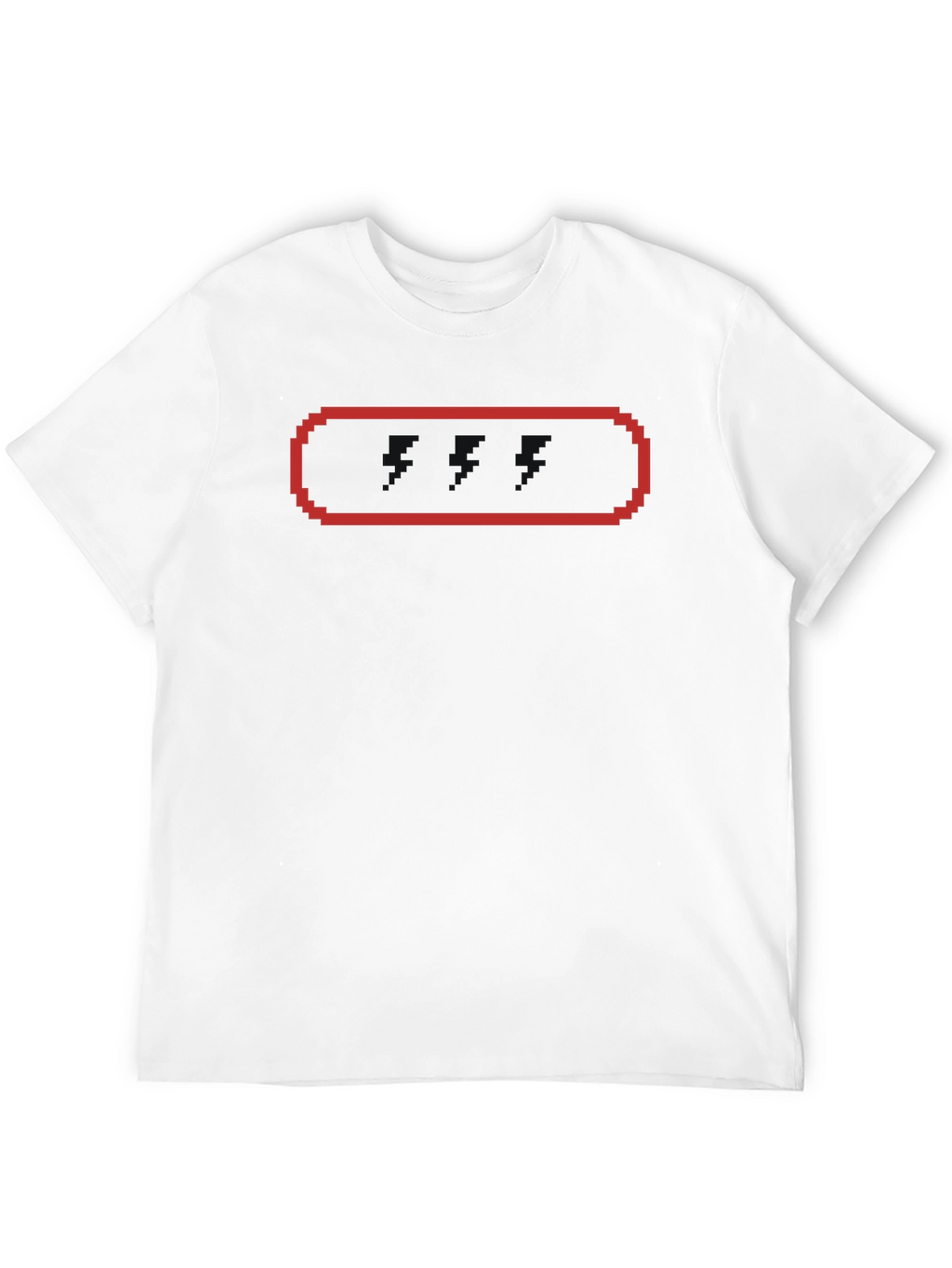 Pixel Rectangle T-Shirt - Black Tee with Retro Graphic