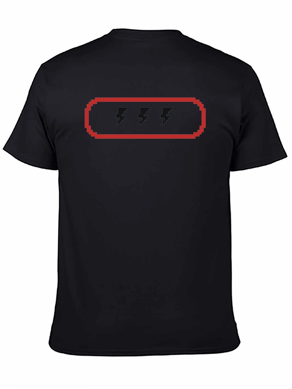 Pixel Rectangle T-Shirt - Black Tee with Retro Graphic