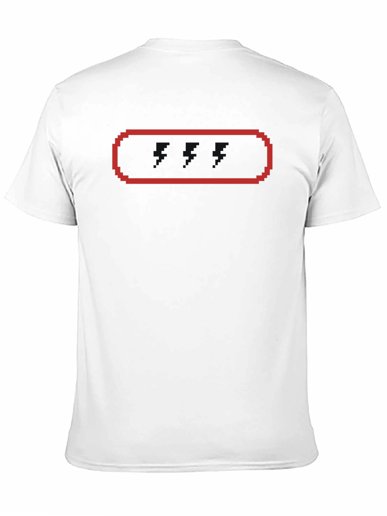 Pixel Rectangle T-Shirt - Black Tee with Retro Graphic