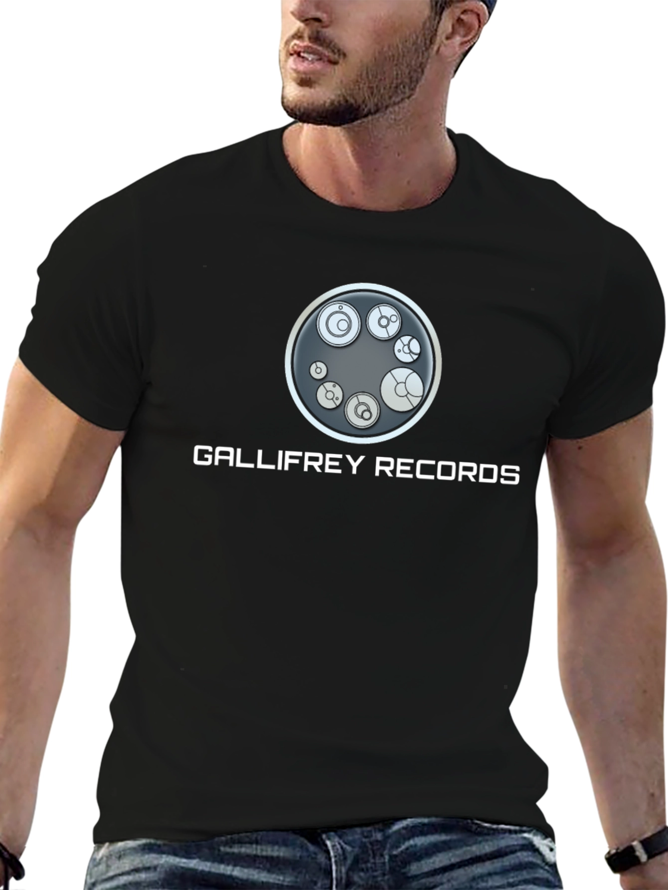 Gallifrey Records Graphic Tee - Black