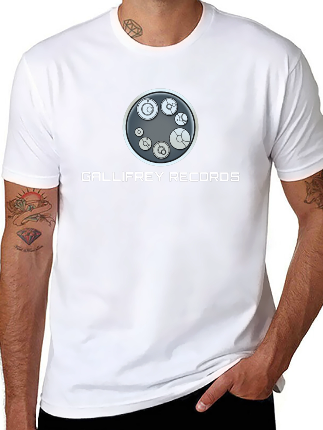Gallifrey Records Graphic Tee - Black