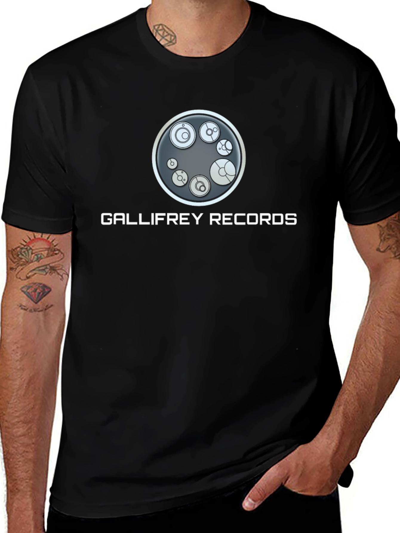 Gallifrey Records Graphic Tee - Black