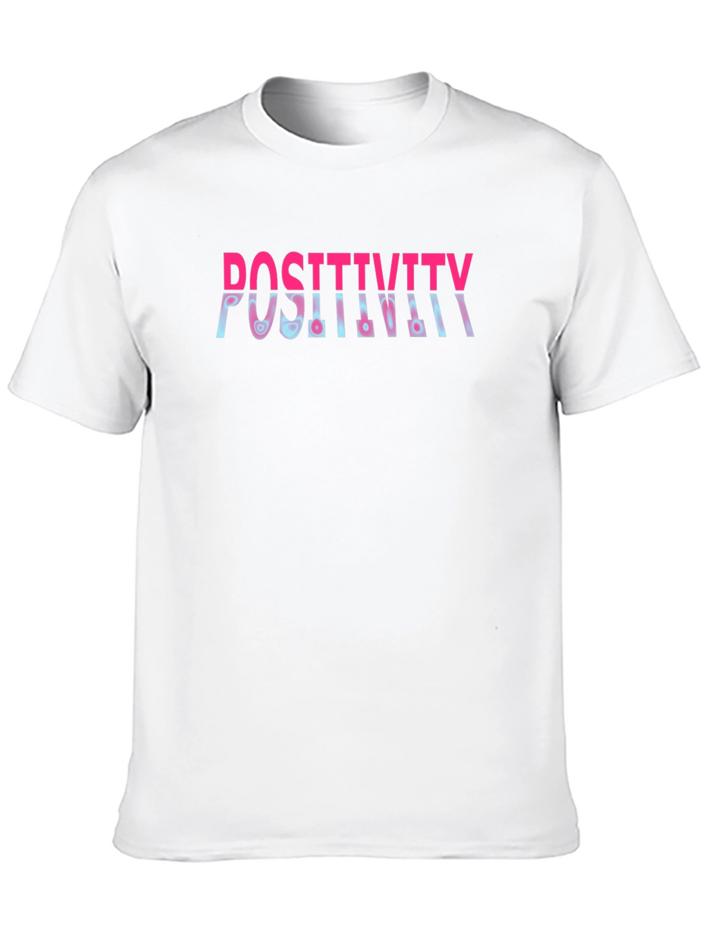 Positivity Graphic Print Crew Neck T-Shirt