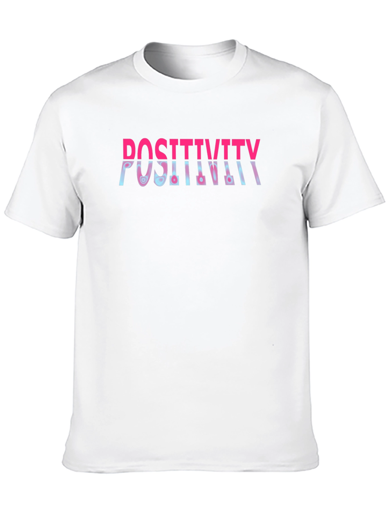 Positivity Graphic Print Crew Neck T-Shirt