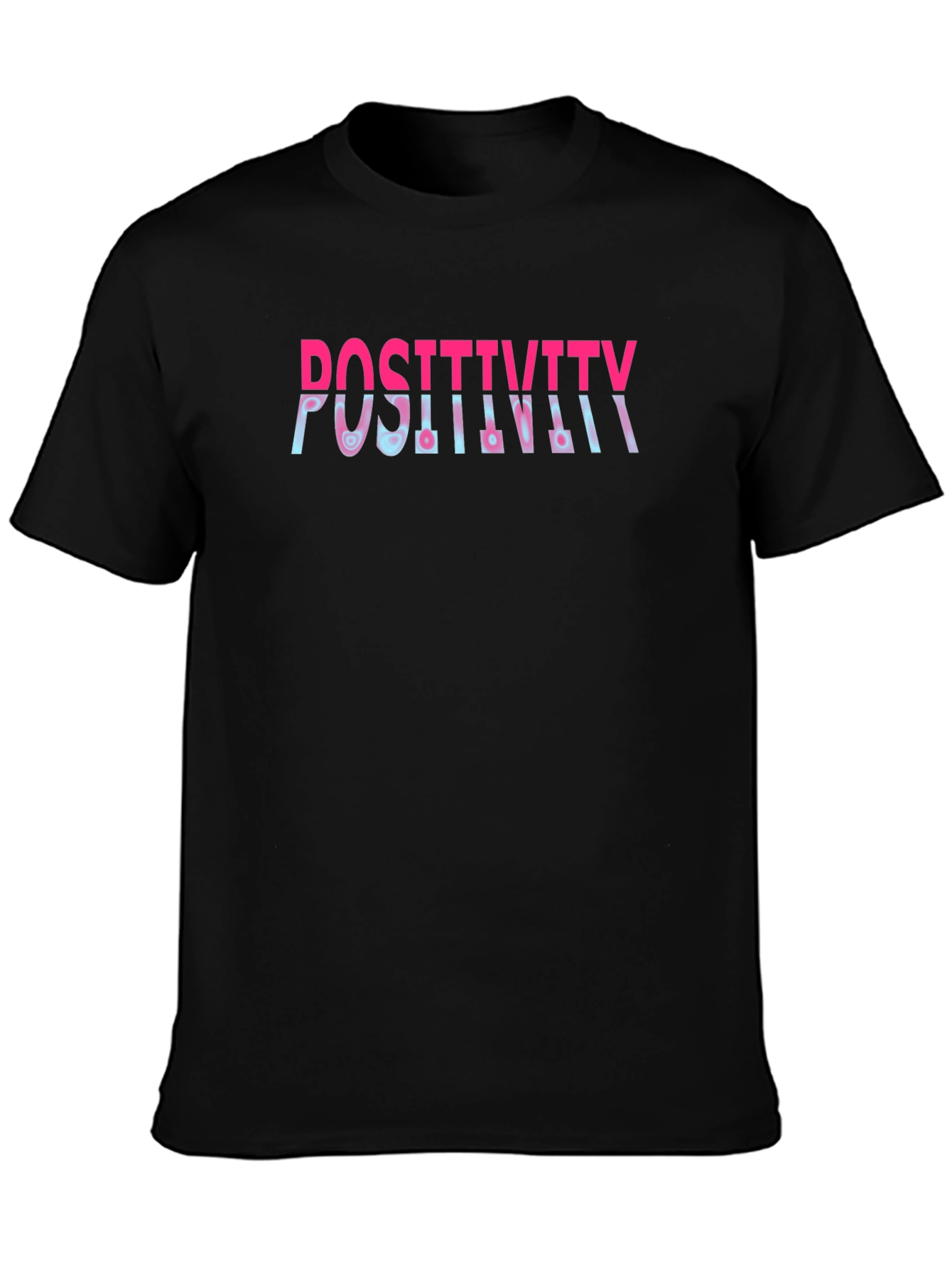 Positivity Graphic Print Crew Neck T-Shirt