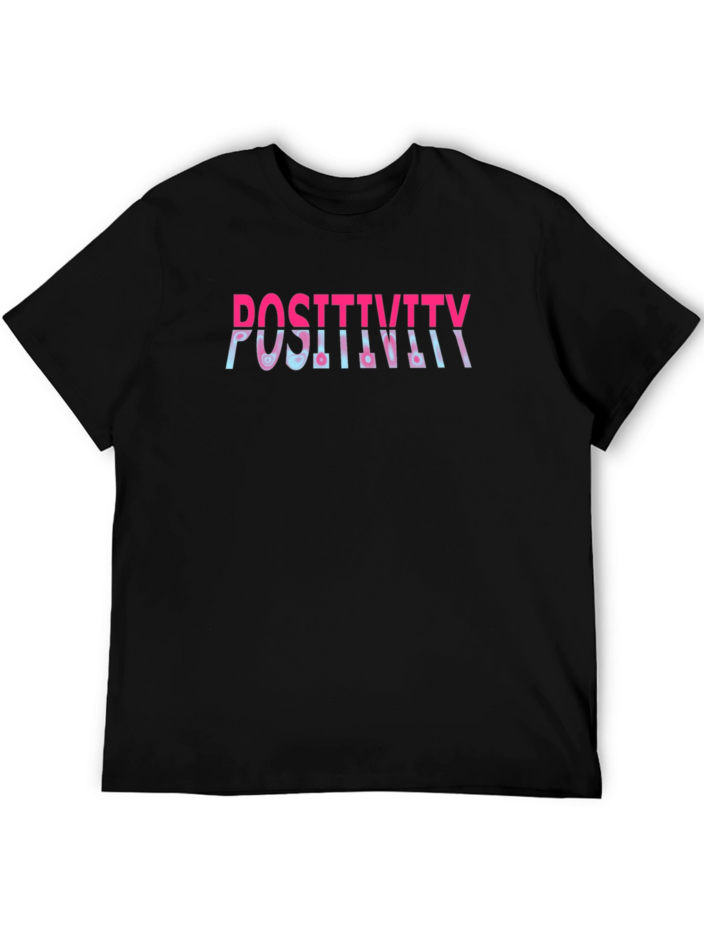 Positivity Graphic Print Crew Neck T-Shirt