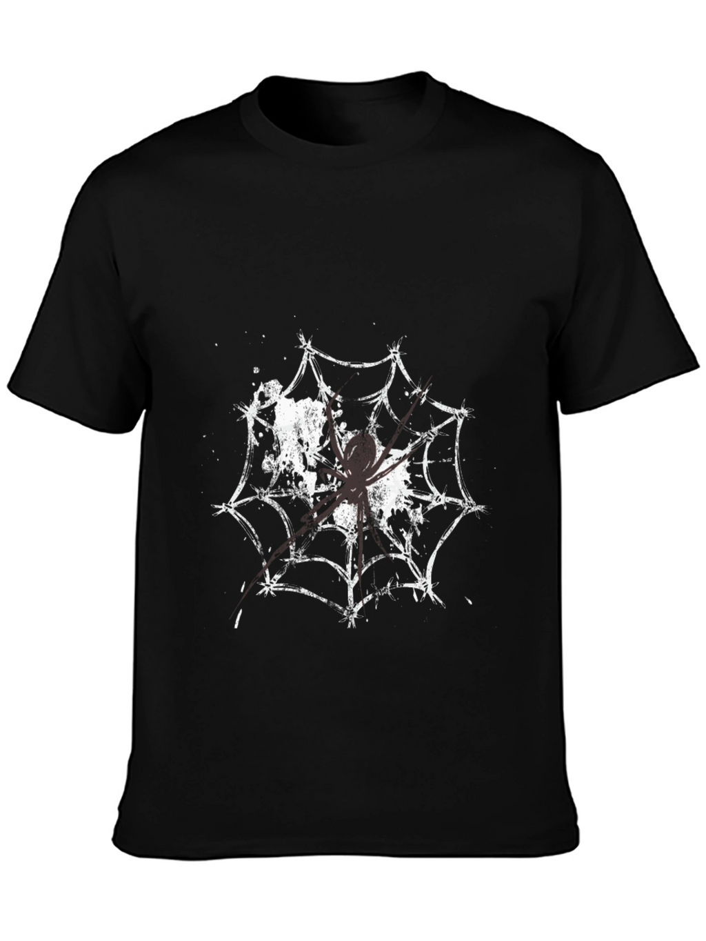 Spider Web Graphic Tee - Creepy Cool T-Shirt