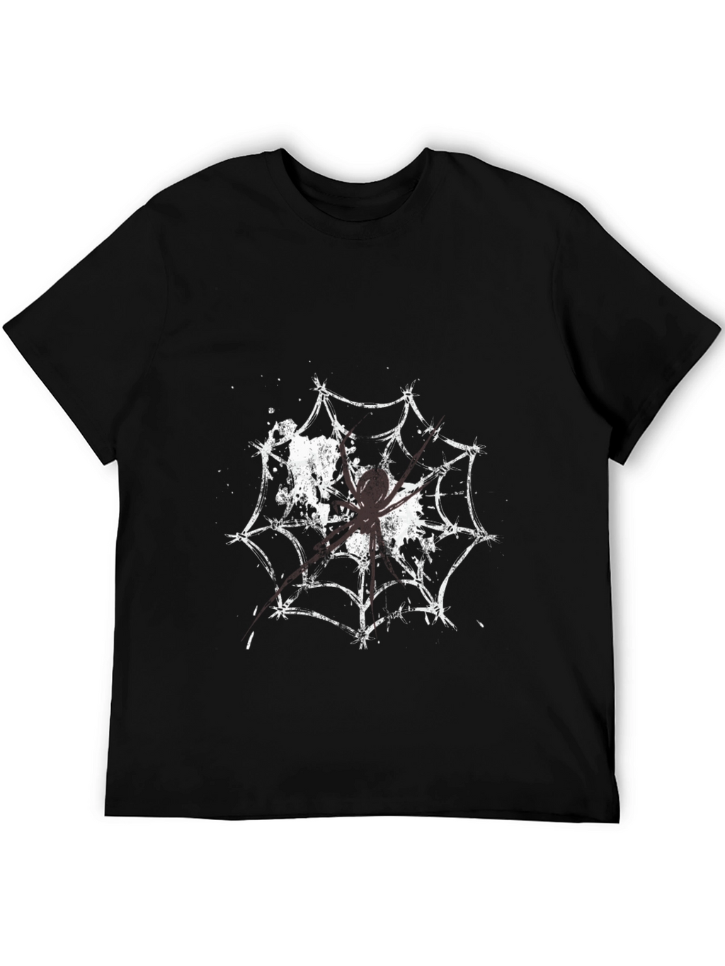 Spider Web Graphic Tee - Creepy Cool T-Shirt