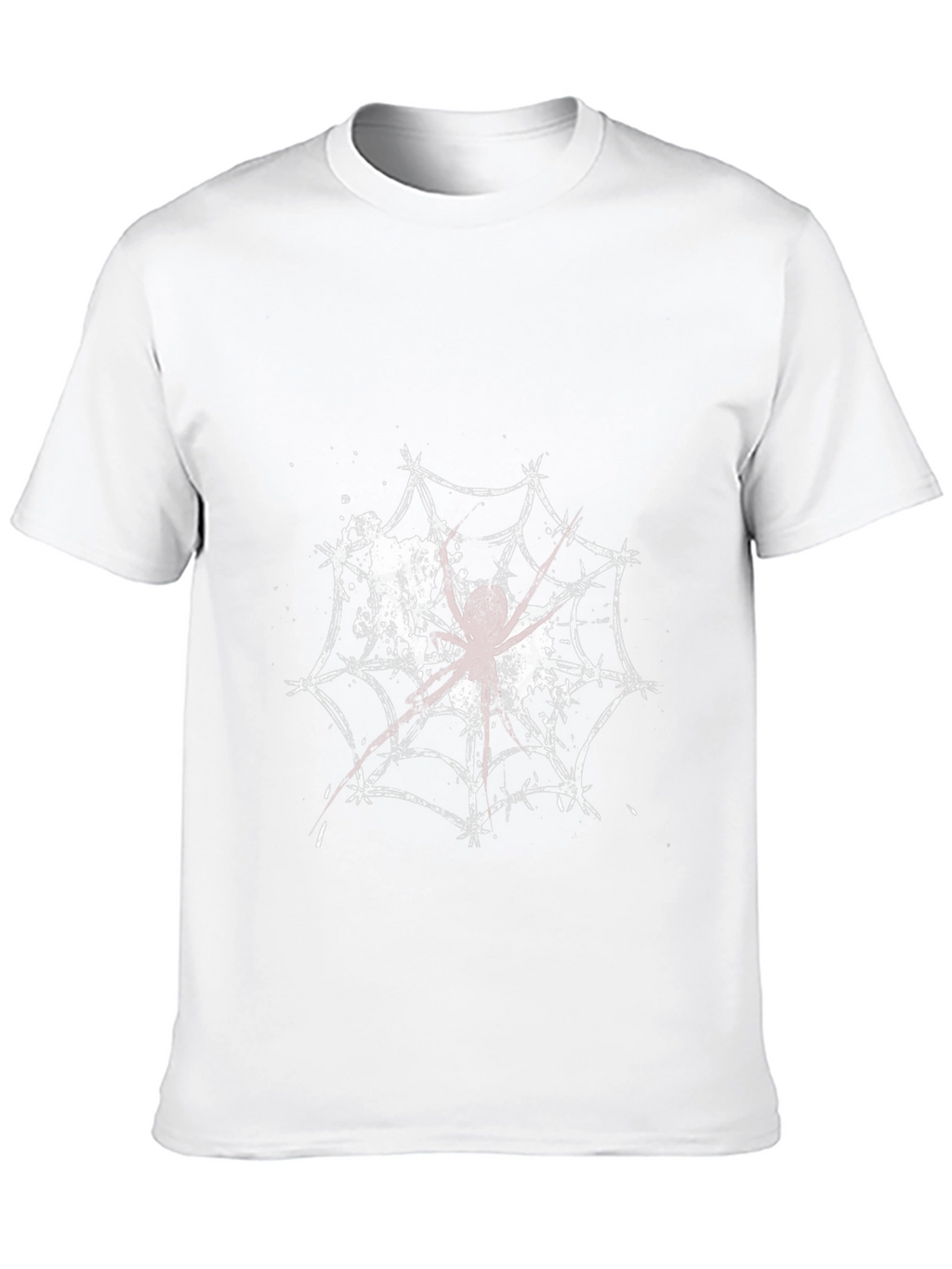 Spider Web Graphic Tee - Creepy Cool T-Shirt