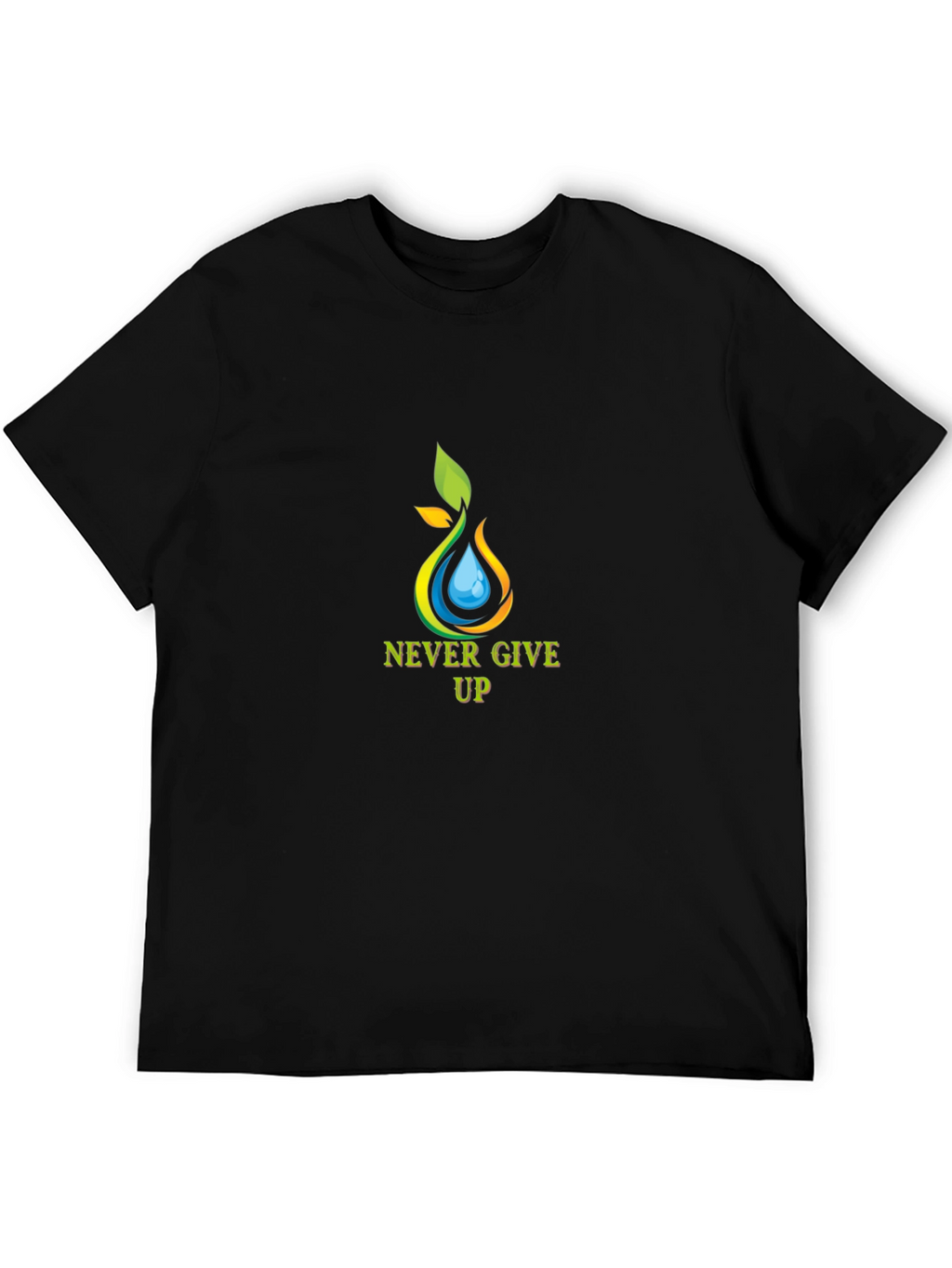 Never Give Up Graphic Tee - Motivational T-Shirt