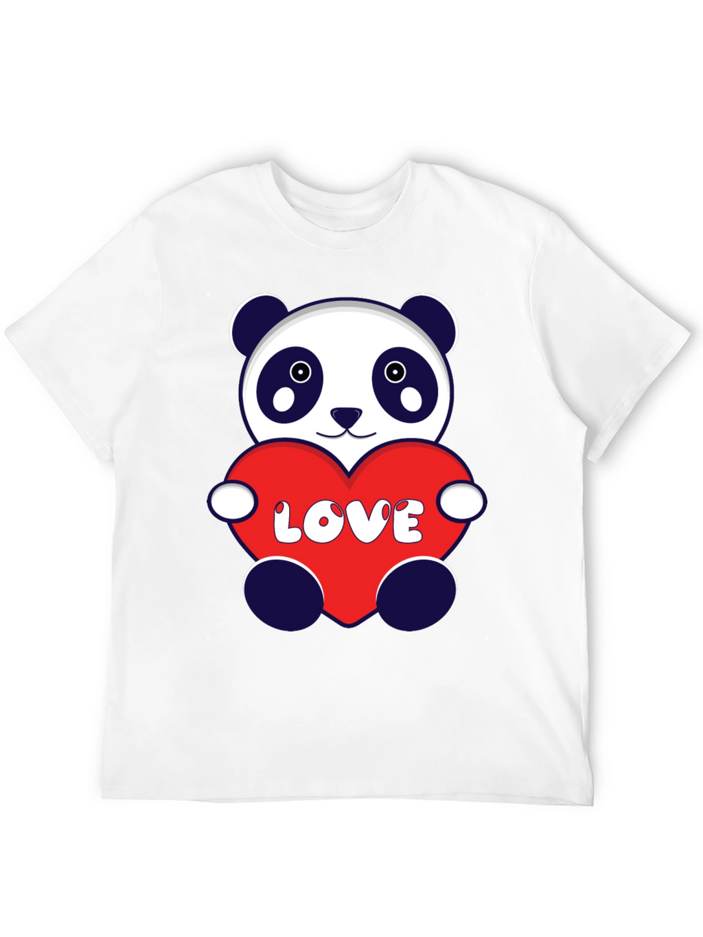 Panda Love Heart T-Shirt