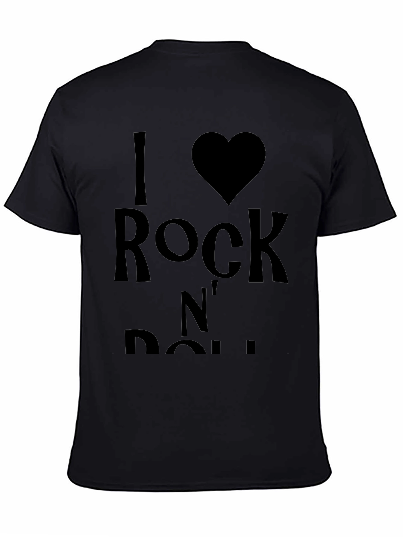 I Love Rock N Roll Black T-Shirt