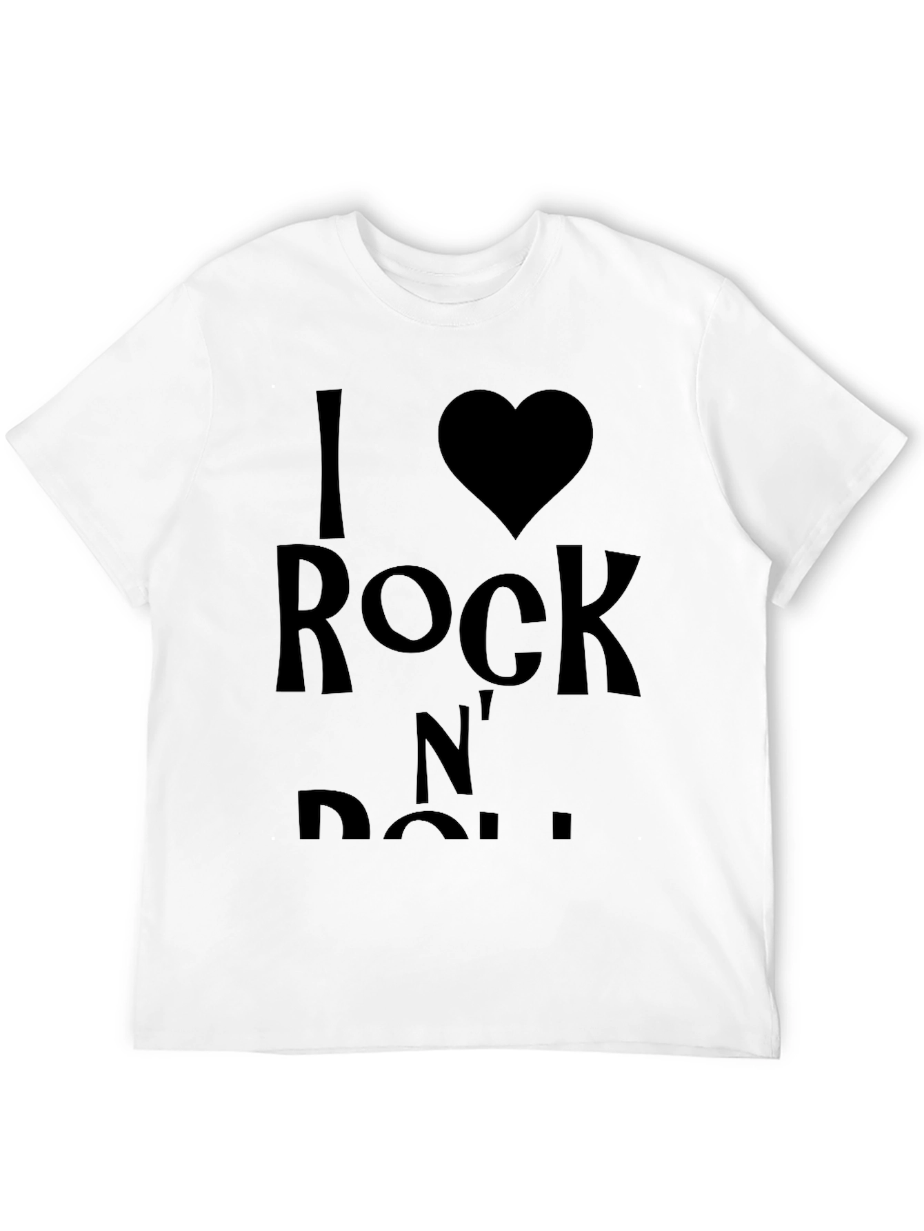 I Love Rock N Roll Black T-Shirt