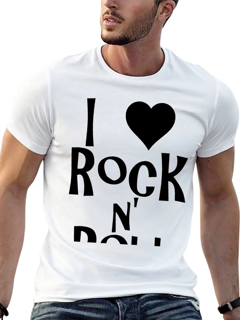 I Love Rock N Roll Black T-Shirt