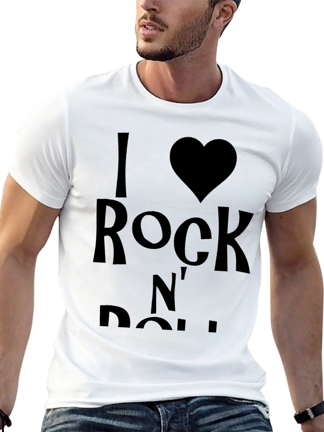 I Love Rock N Roll Black T-Shirt
