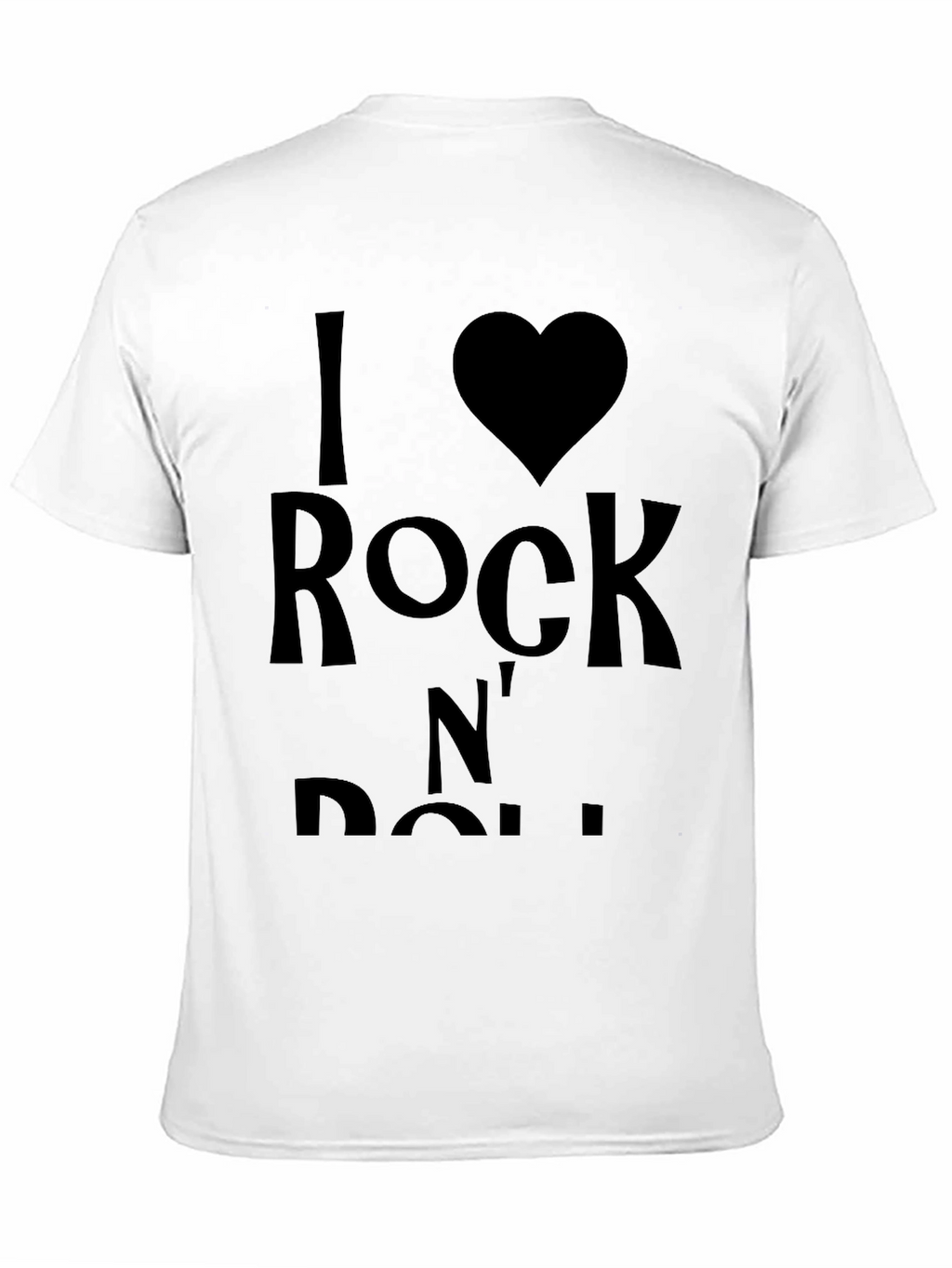 I Love Rock N Roll Black T-Shirt