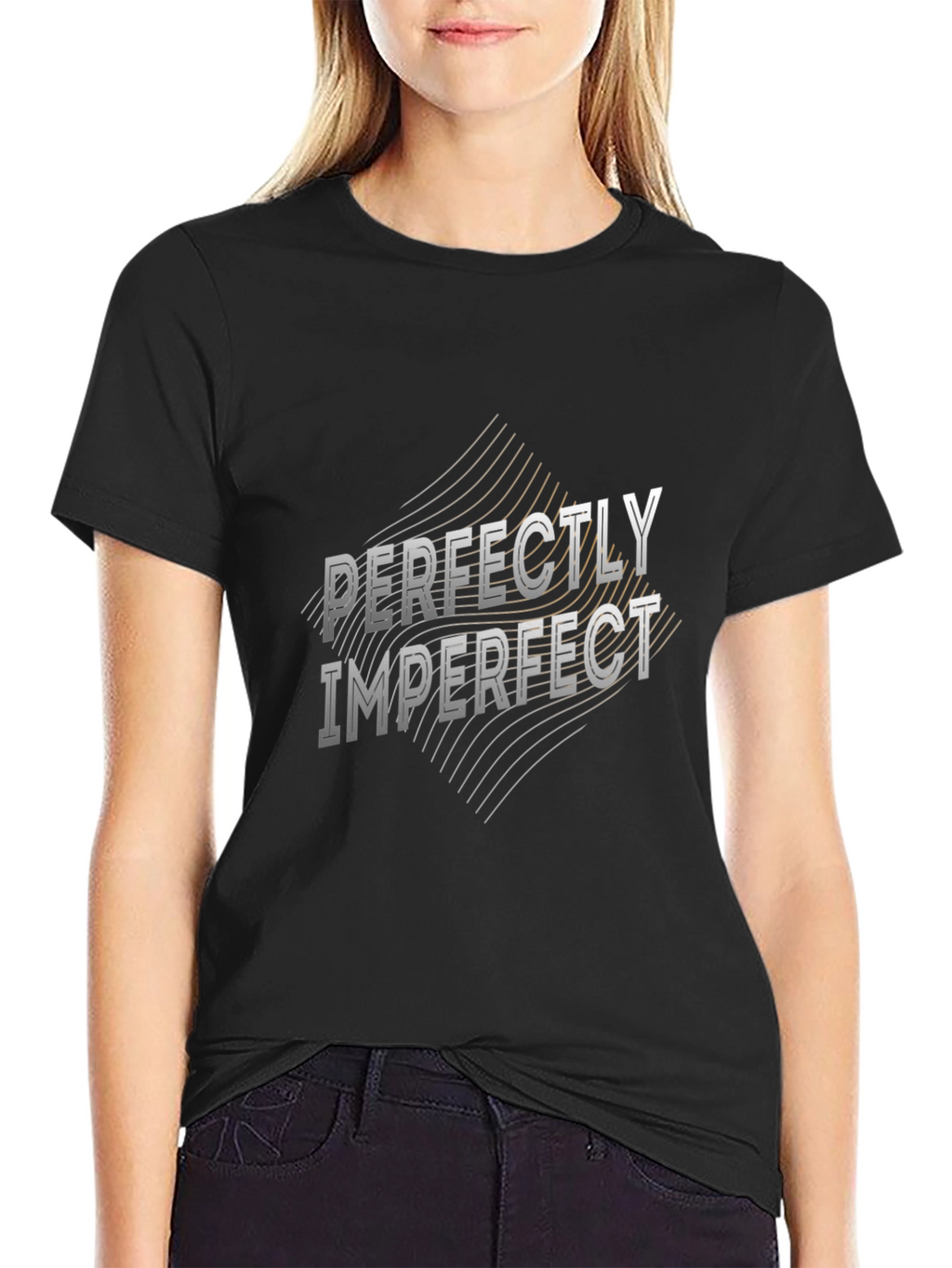 Perfectly Imperfect Black T-Shirt