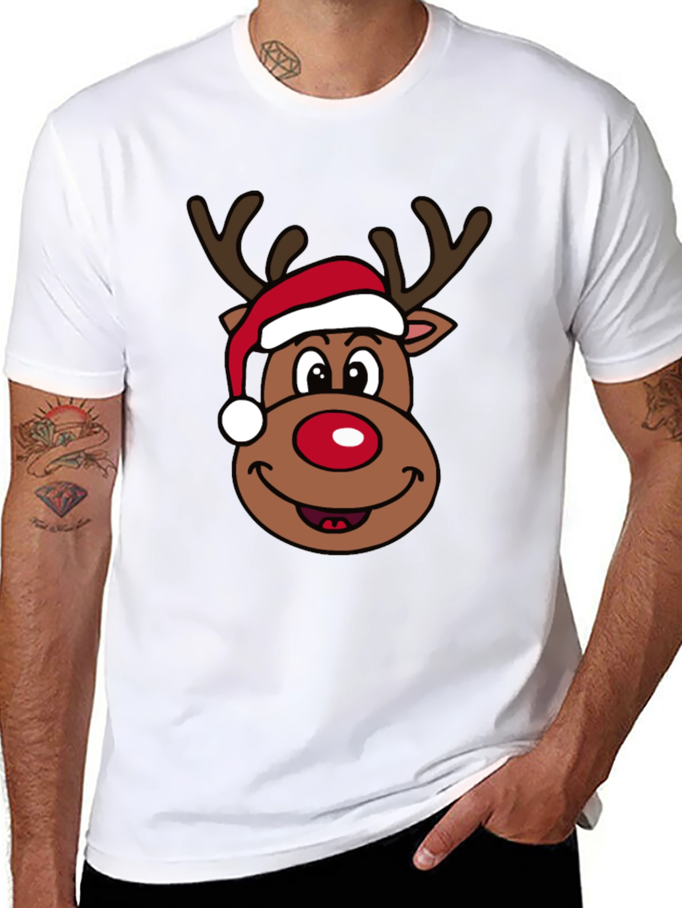 Festive Reindeer Graphic Tee