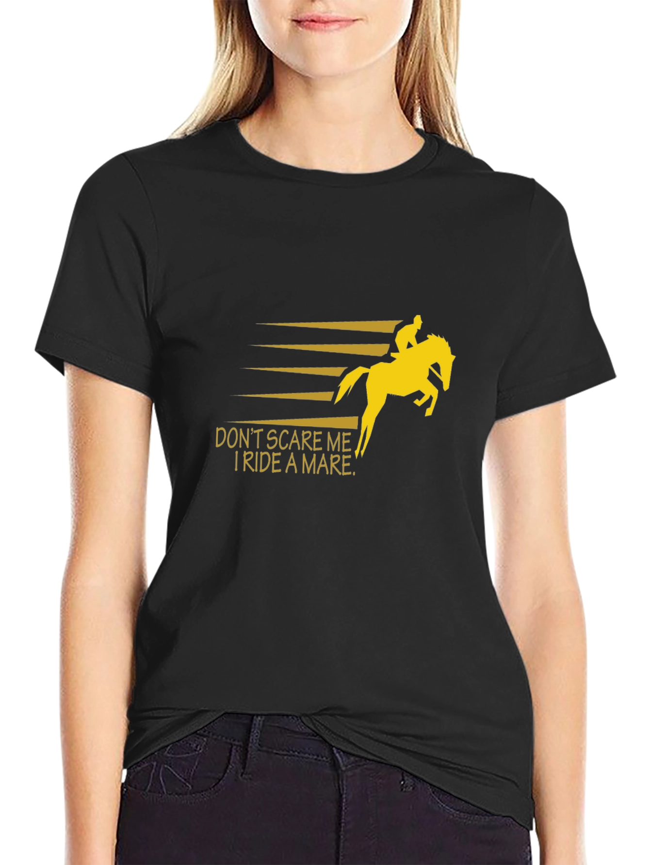 Dont Scare Me I Ride A Mare T-Shirt