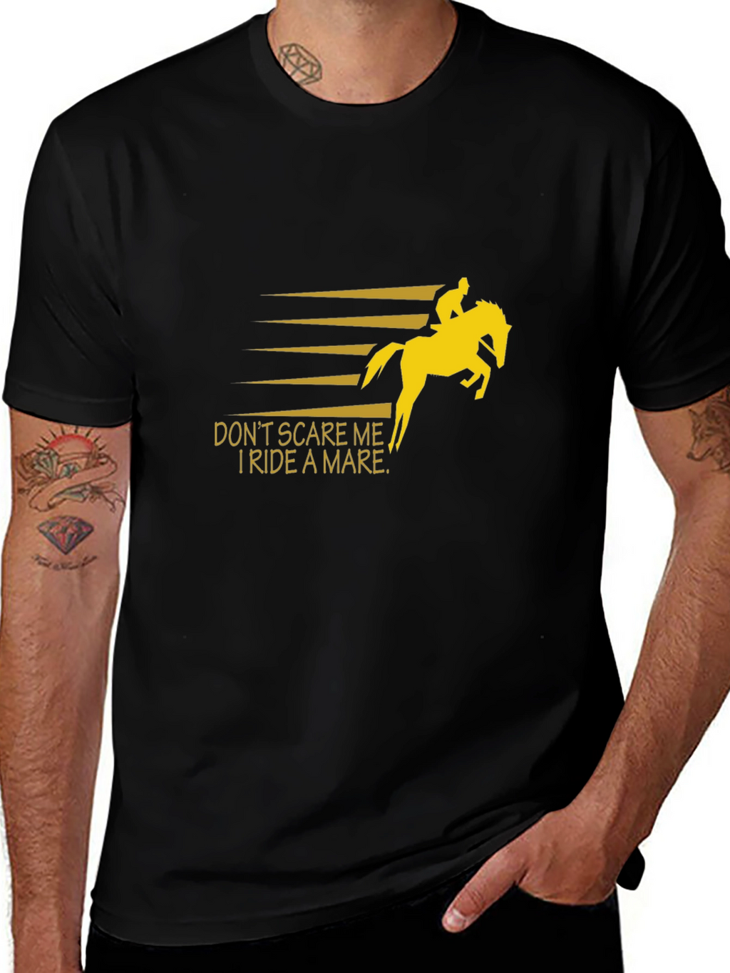 Dont Scare Me I Ride A Mare T-Shirt