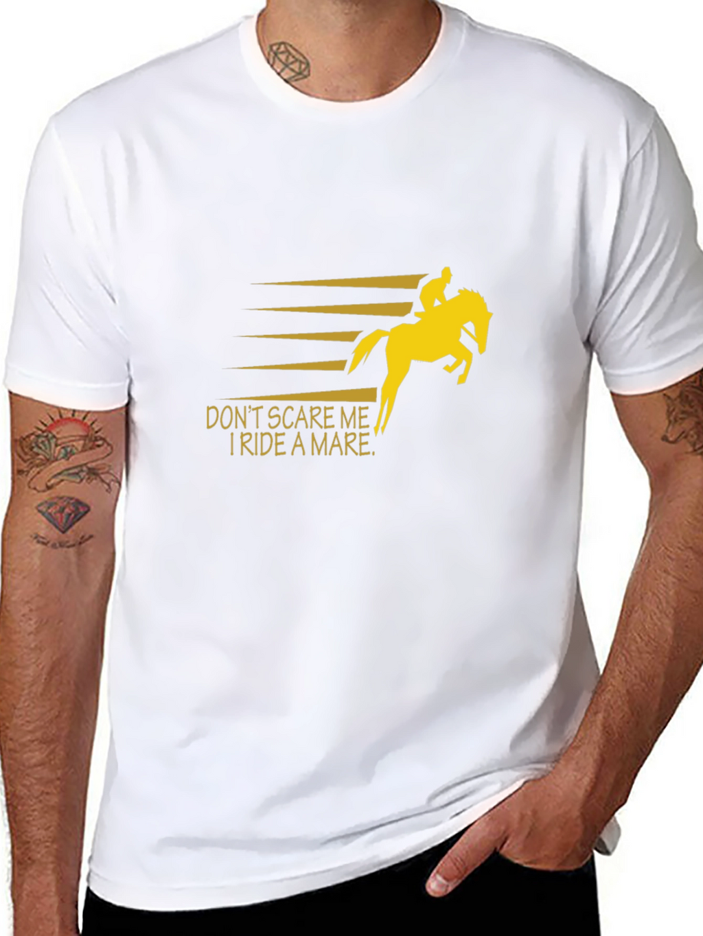 Dont Scare Me I Ride A Mare T-Shirt
