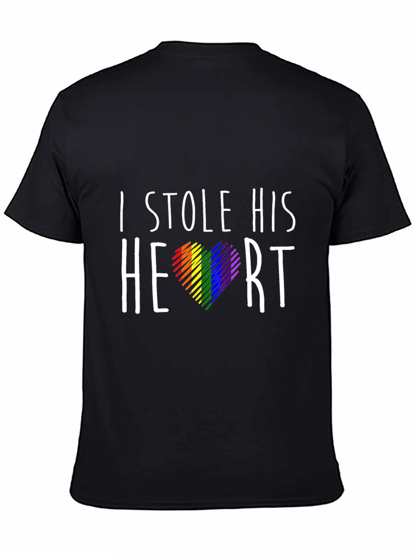 I Stole His Heart Gay Pride T-Shirt