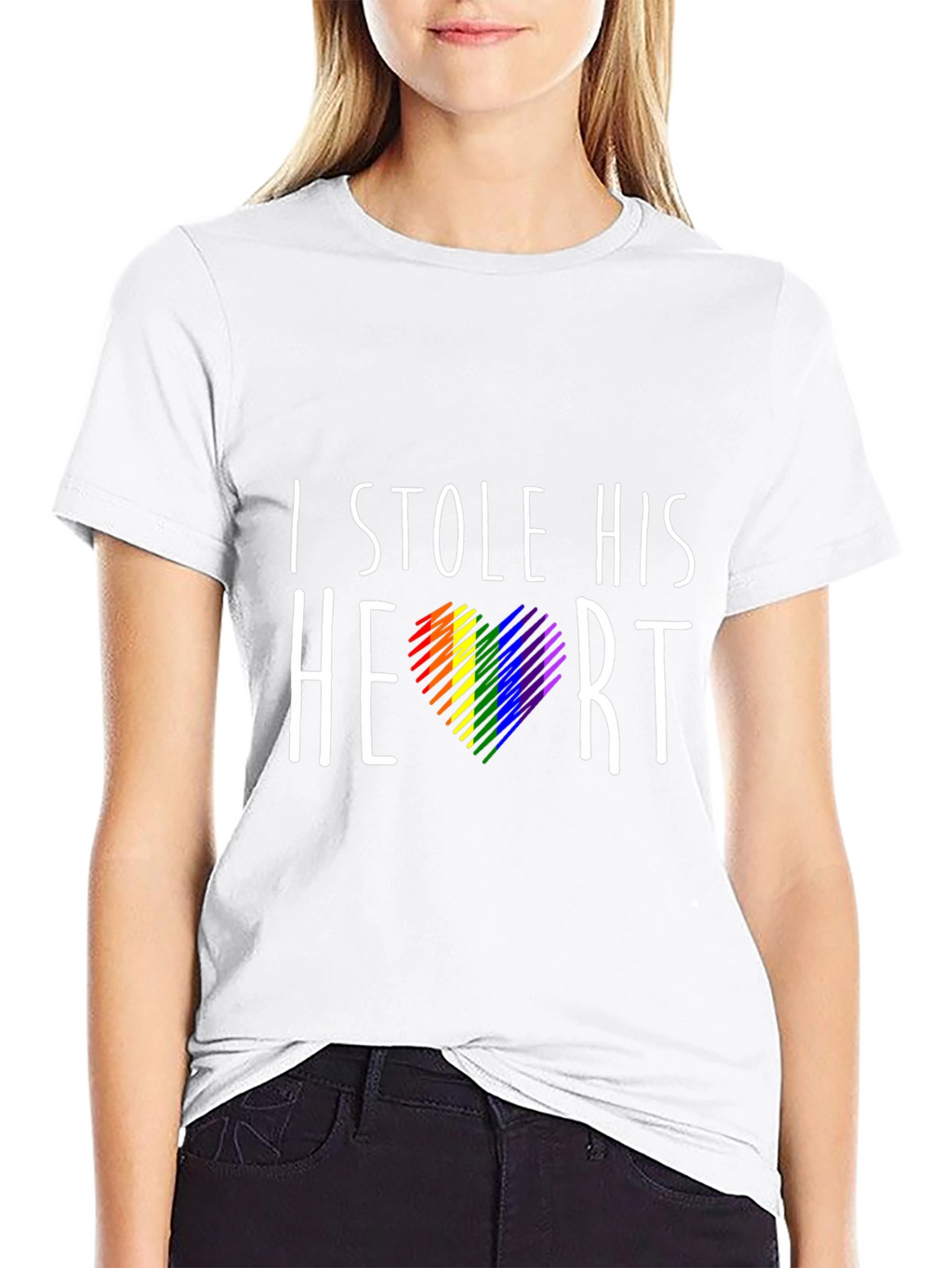 I Stole His Heart Gay Pride T-Shirt
